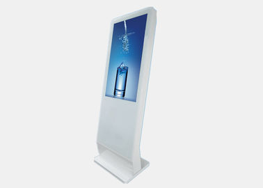 Het ziekenhuisvloer die Lcd Adverterende Speler, Witte Freestanding Digitale Signage bevinden zich