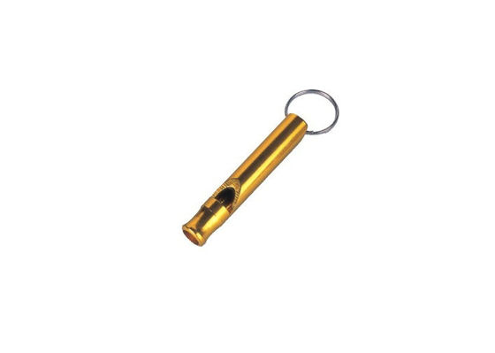 gele noodgevallen Whistle promotionele sleutelhangers voor wandel- en plezier