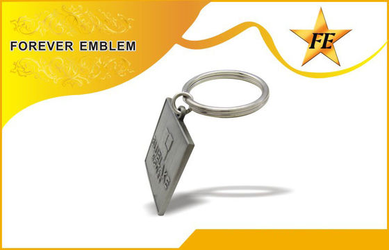 Het Zinklegering Vierkante Promotiekeychains van het emailijzer voor Verjaardagsgiften