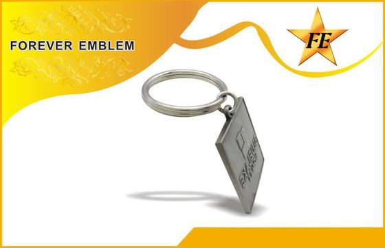 Het Zinklegering Vierkante Promotiekeychains van het emailijzer voor Verjaardagsgiften