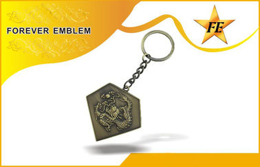 De lage Legering Promotiekeychains van het Cadmiumzink/Sleutelring met Douaneontwerp