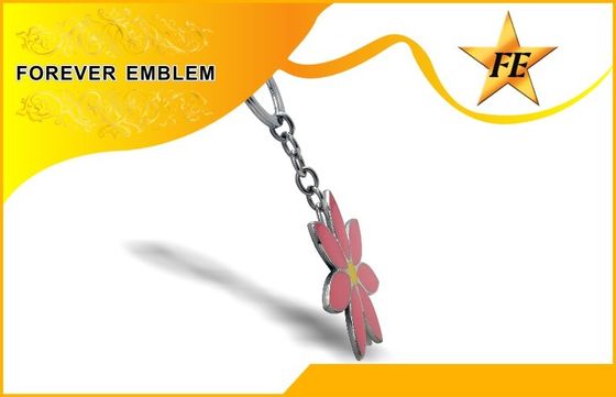 Imitatie Harde Promotiekeychains met Nikkelplateren, douane 3D keychain