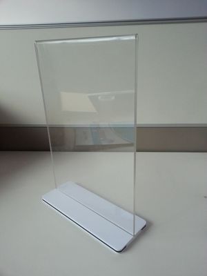 Van het de Houdersmenu van het restaurant Duidelijke Acrylteken van het de Tribuneplexiglas het Etikethouders