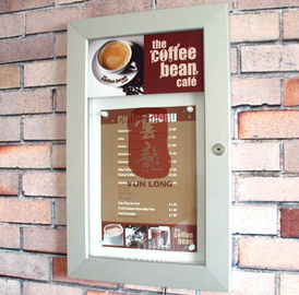 Van de het Menuhouder van muurmoubted de Tribunes van de de Affichevertoning voor Koffiewinkel