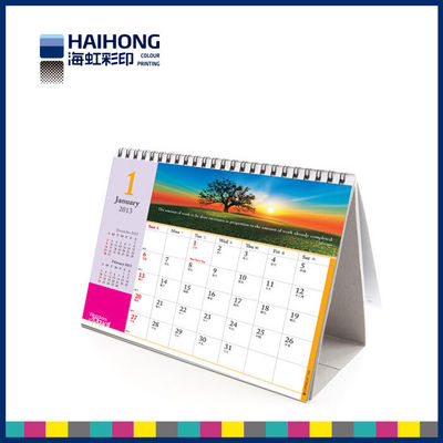 Aangepaste lijst/dagelijks de de drukdienst van de bureaukalender, 2.5mm grijze raadshouder
