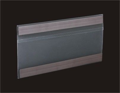 Houder van het supermarkt de Plastic Etiket/de Uitgedreven Magnetische Strook van HolderWith 2pcs