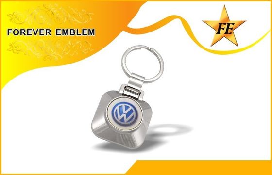 Het Muntstuksleutelring en Muntstukhouder Keychain van het supermarktkarretje met Douaneembleem