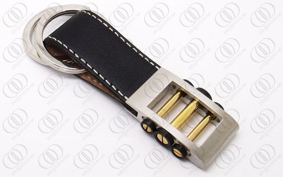 Het modieuze Roestvrije staal Keychain van de Leerriem