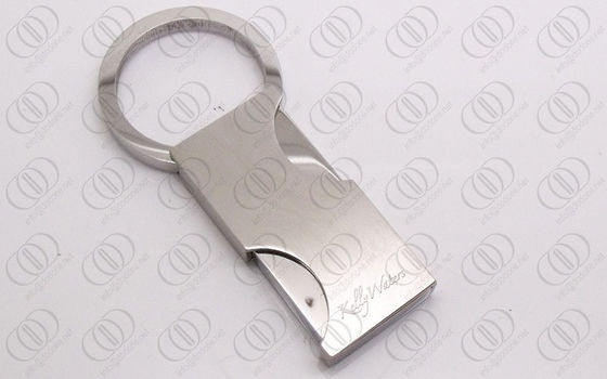 Modieuze Vierkante Zilveren Keychain met Open en de Dichte Spiegellente