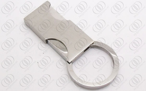 Modieuze Vierkante Zilveren Keychain met Open en de Dichte Spiegellente