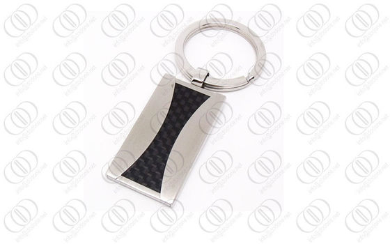 316L de vierkante Zeer belangrijke Houder van Roestvrij staalkeychain