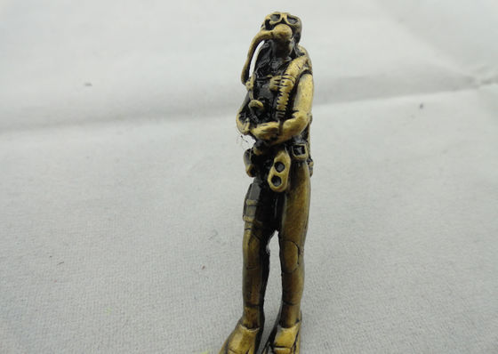 Zeer belangrijke Keten van de metaal de Volledige Hulp, Tin Promotiekeychain met Antiek Gouden Plateren