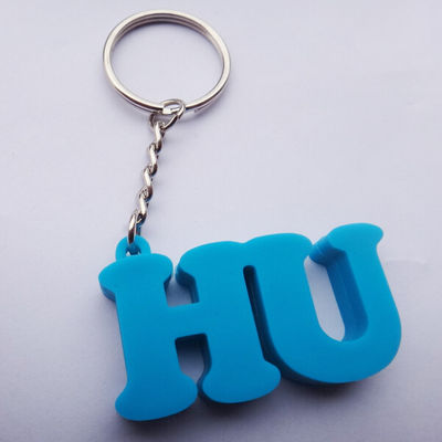 Het alfabet vormde Zacht pvc Keychain voor de Gravure van het Festivalembleem