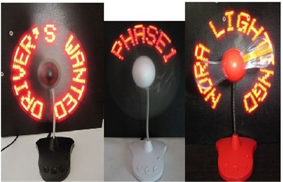 Charmante 110MM-LEIDENE Opvlammende Ventilator voor Bedrijfsgiften/LEIDEN Licht met Ventilator