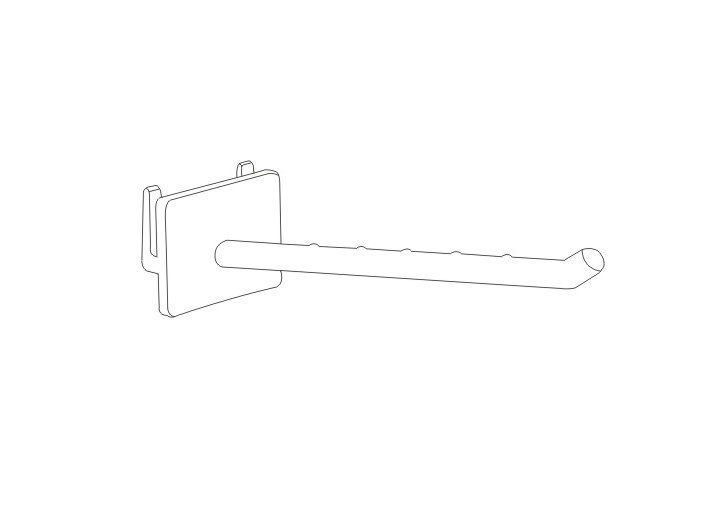 supermarkt, Opslag die, winkel van de de Pin Kleinhandelsvertoning van pp plastic Haken 31083.31084.31085.31086 hangen