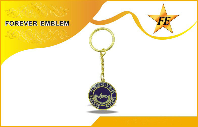Het volledige Koper van het Kleurendrukbrons om Promotiekeychains voor Teamgebeurtenissen