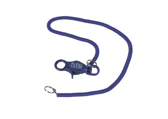 650mm spiraalvormig koord pp en pvc-sleutelringhouder, Promotiekeychains 30587