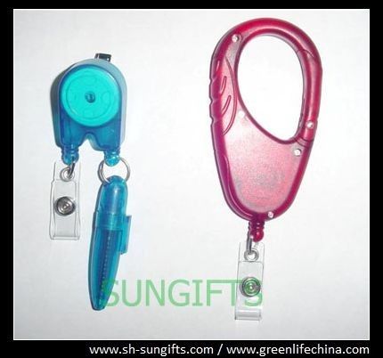 De speciale spoel van de typepen, plastic identiteitskaart-kentekenhouder met ballpoint