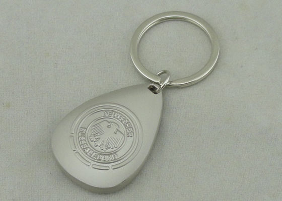 OEM 3D Nevelig het Nikkel Zacht Email van Keychain van de Zinklegering Promotie